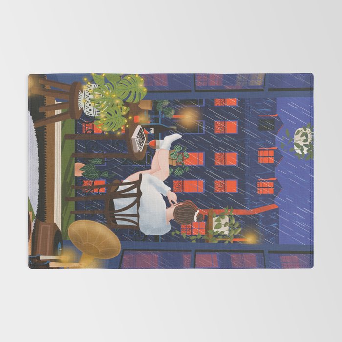 Rainy night Rug Gallery Image 2