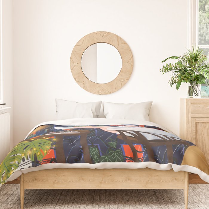Rainy night Duvet Cover Gallery Image 3