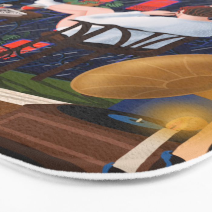 Rainy night Bath Mat Gallery Image 3