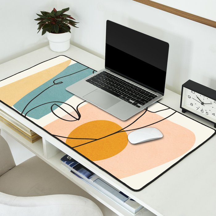 Abstract Face 25 Desk Mat Gallery Image 2