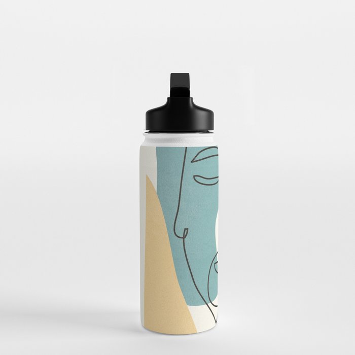 Abstract Face 25 Water Bottle Gallery Image 3