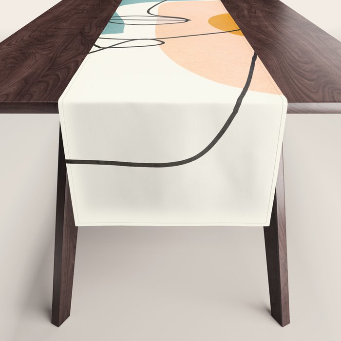 Abstract Face 25 Table Runner Gallery Image 1