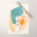 Abstract Face 25 Wrapping Paper Gallery Image 1