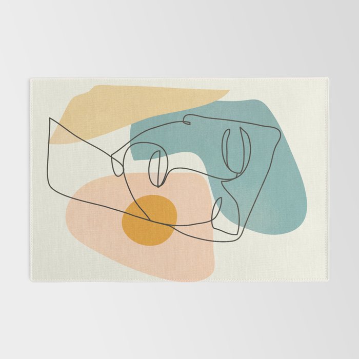 Abstract Face 25 Rug Gallery Image 2