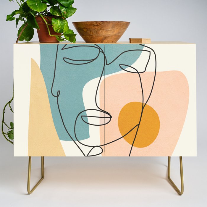 Abstract Face 25 Credenza Gallery Image 1