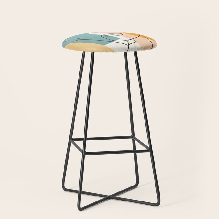 Abstract Face 25 Stool Gallery Image 1