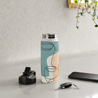 Abstract Face 25 Water Bottle Gallery Image 4