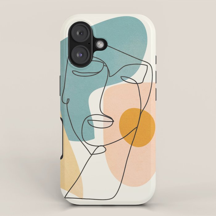 Abstract Face 25 iPhone Case Gallery Image 1
