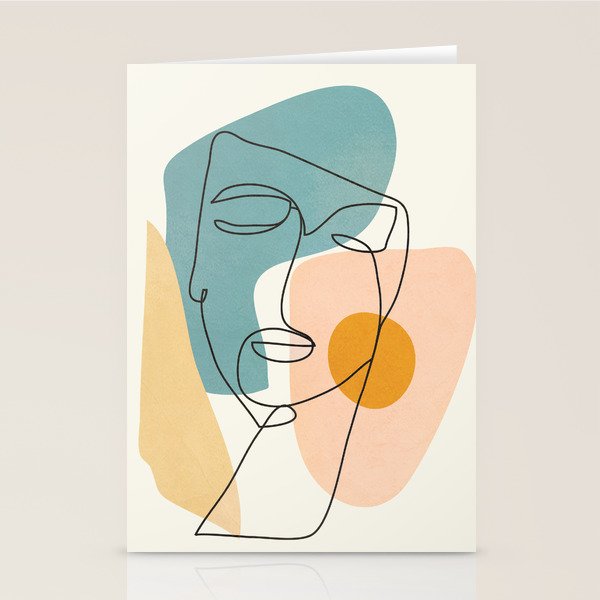 Abstract Face 25 Stationery Card Gallery Image 2