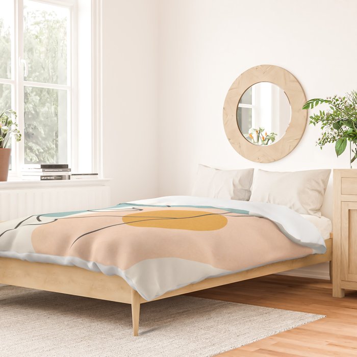 Abstract Face 25 Duvet Cover Gallery Image 2