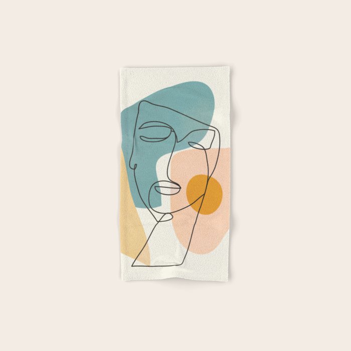 Abstract Face 25 Hand & Bath Towel Gallery Image 1