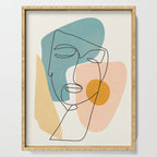 Abstract Face 25 Serving Tray Gallery Image 1