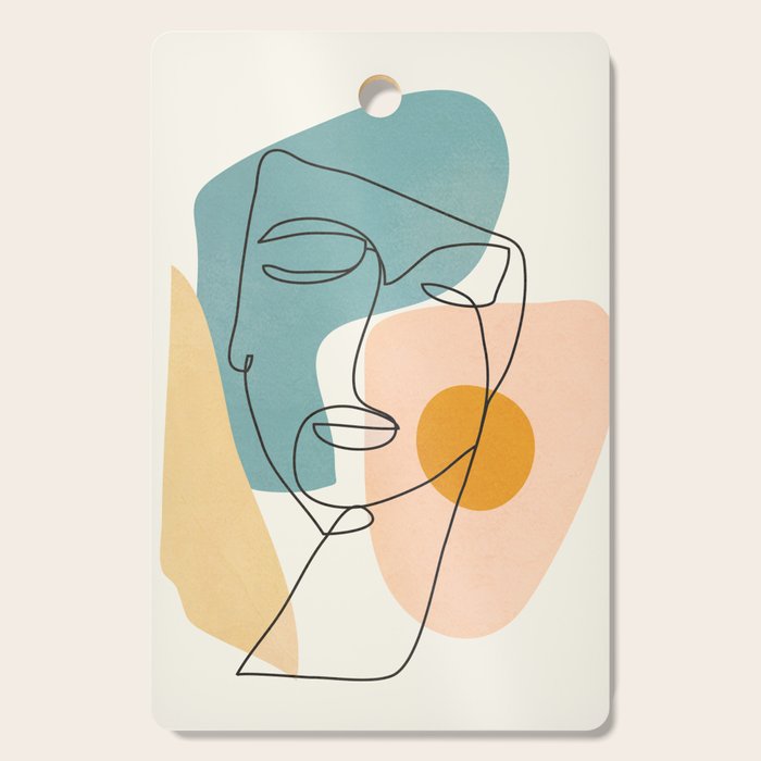 Abstract Face 25 Cutting Board Gallery Image 1