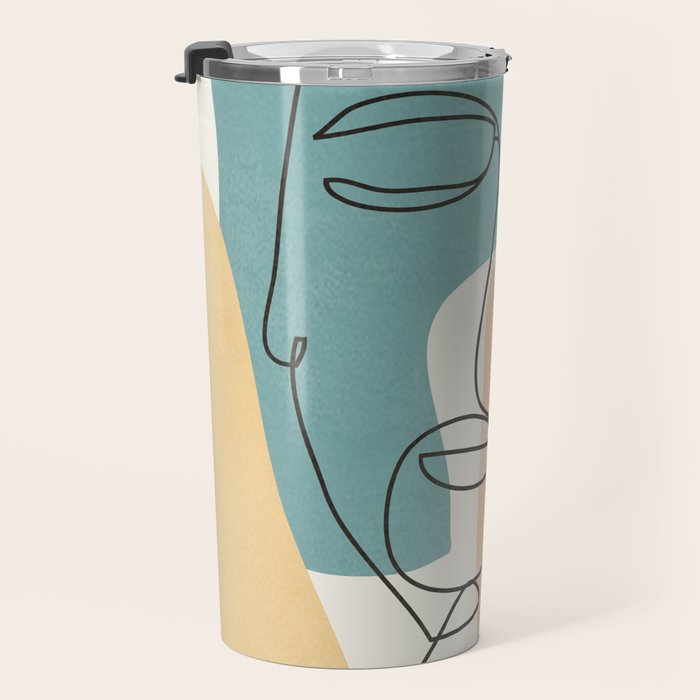 Abstract Face 25 Travel Mug Gallery Image 3