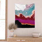 Logic Drowned In a Sea Of Emotion #digitalart #graphicdesign Wall Tapestry Gallery Image 2