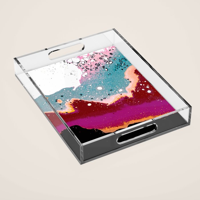 Logic Drowned In a Sea Of Emotion #digitalart #graphicdesign Acrylic Tray Gallery Image 1