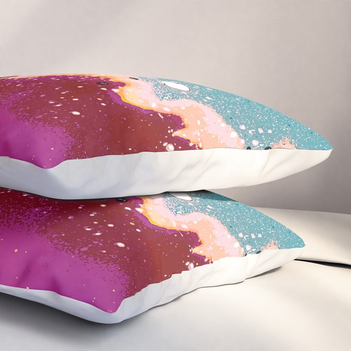 Logic Drowned In a Sea Of Emotion #digitalart #graphicdesign Pillow Sham Gallery Image 3