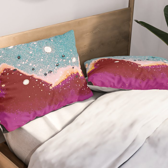 Logic Drowned In a Sea Of Emotion #digitalart #graphicdesign Pillow Sham Gallery Image 2