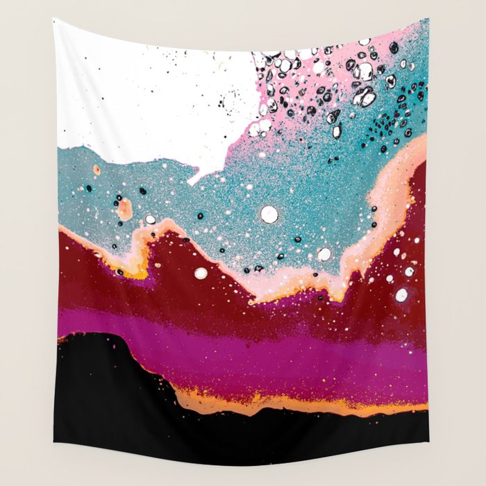 Logic Drowned In a Sea Of Emotion #digitalart #graphicdesign Wall Tapestry Gallery Image 4