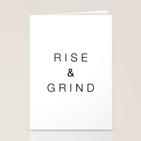 Rise and grind Stationery Card Gallery Image 2