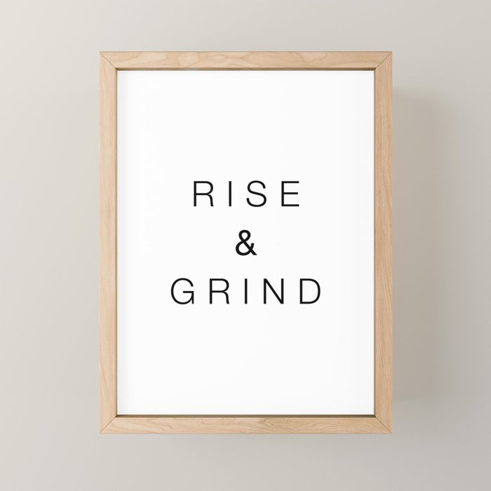 Rise and grind Mini Art Print Gallery Image 1