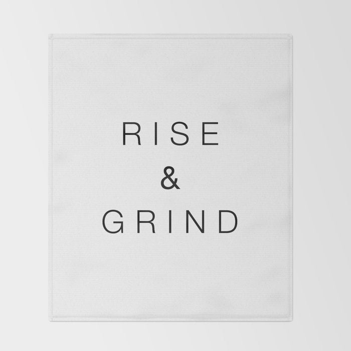 Rise and grind Throw Blanket Gallery Image 2
