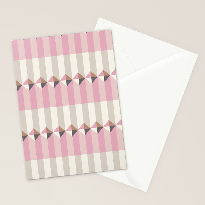 Soft Geometric Blush Pattern Stationery Card Gallery Image 2