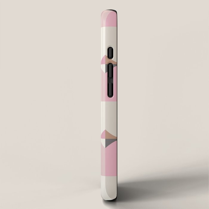 Soft Geometric Blush Pattern iPhone Case Gallery Image 2
