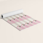 Soft Geometric Blush Pattern Yoga Mat Gallery Image 2