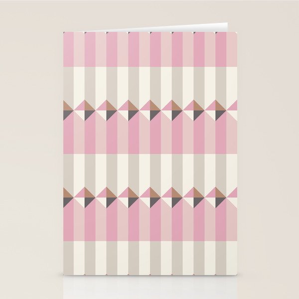 Soft Geometric Blush Pattern Stationery Card Gallery Image 1