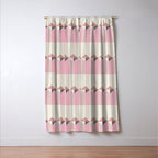 Soft Geometric Blush Pattern Window Curtain Gallery Image 3