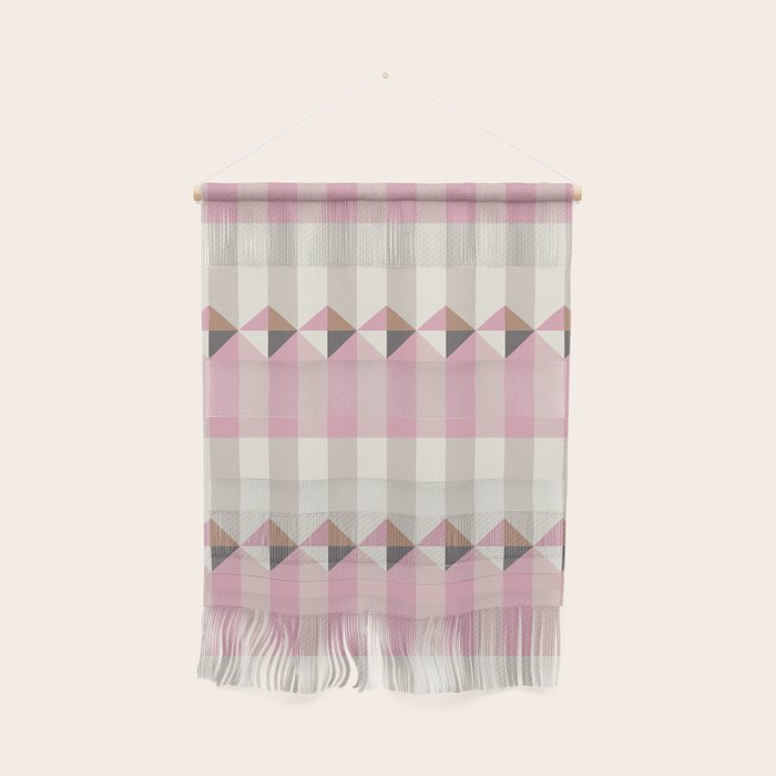 Soft Geometric Blush Pattern Wall Hanging Gallery Image 1