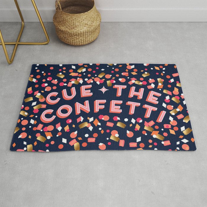 Cue the Confetti - Navy Palette Rug Gallery Image 1