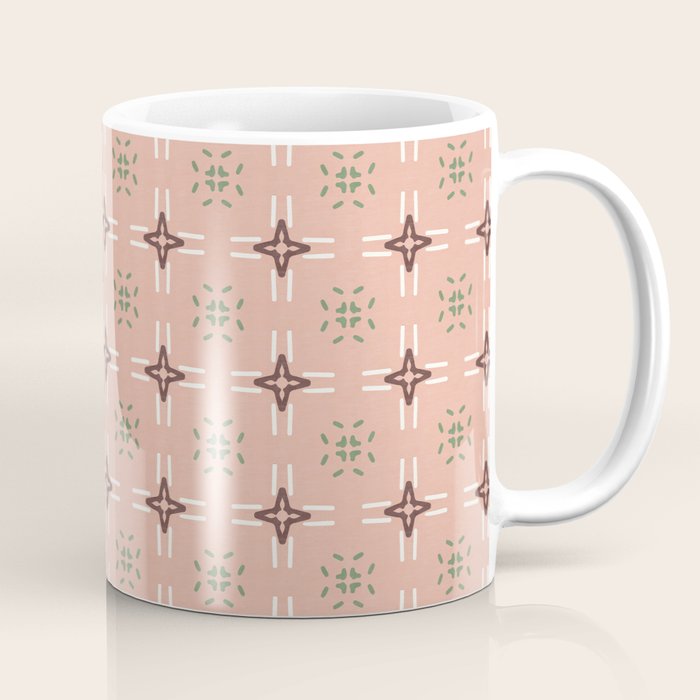 Crossroads Geometric Peach Multi Coffee Mug Gallery Image 1