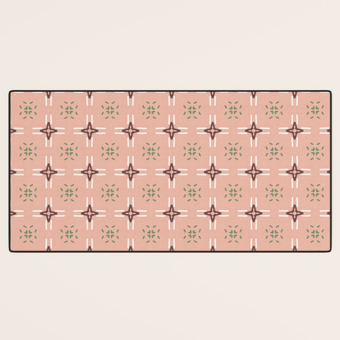 Crossroads Geometric Peach Multi Desk Mat Gallery Image 3