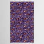 Foxes Playing in a Purple Forest Tablecloth Gallery Image 2