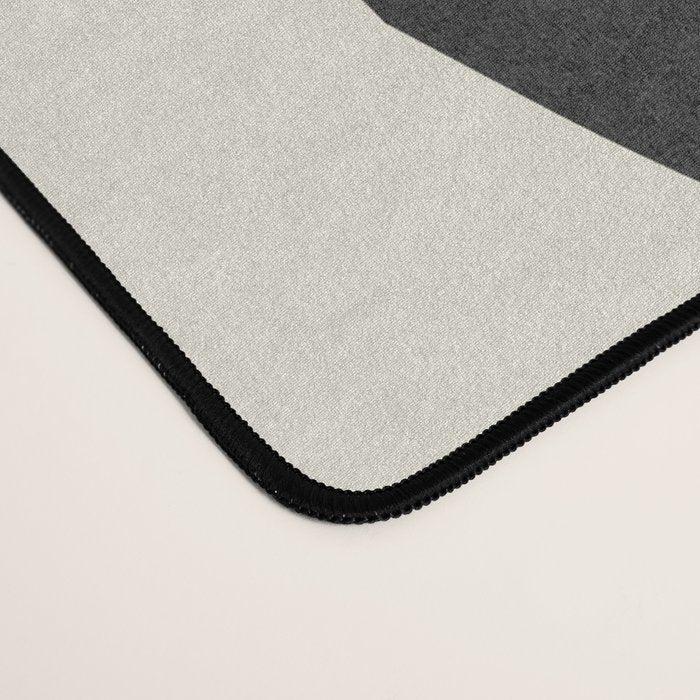 Color Block Abstract Leaf - Blue Black  Desk Mat Gallery Image 4