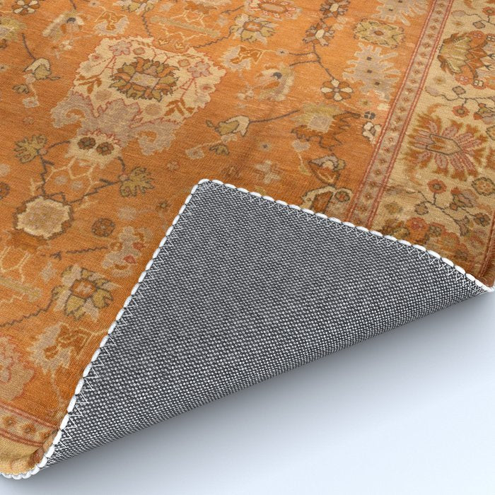 Antique Turkish Oushak Rug Print Rug Gallery Image 4