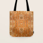 Antique Turkish Oushak Rug Print Tote Bag Gallery Image 1