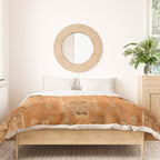 Antique Turkish Oushak Rug Print Duvet Cover Gallery Image 3