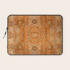 Antique Turkish Oushak Rug Print Laptop Sleeve Gallery Image 1