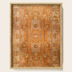 Antique Turkish Oushak Rug Print Serving Tray Gallery Image 1