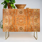 Antique Turkish Oushak Rug Print Credenza Gallery Image 1