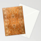 Antique Turkish Oushak Rug Print Stationery Card Gallery Image 2