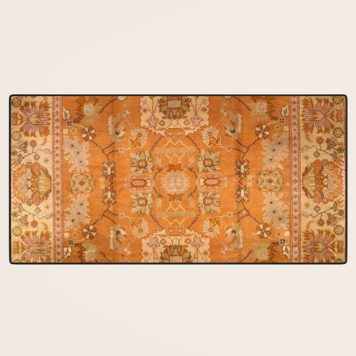 Antique Turkish Oushak Rug Print Desk Mat Gallery Image 3