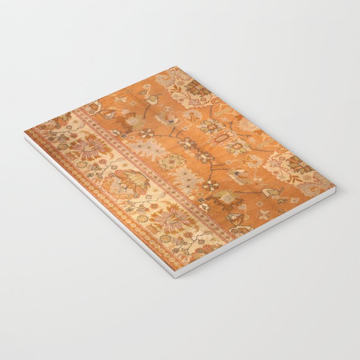 Antique Turkish Oushak Rug Print Notebook Gallery Image 3