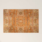 Antique Turkish Oushak Rug Print Welcome Mat Gallery Image 1