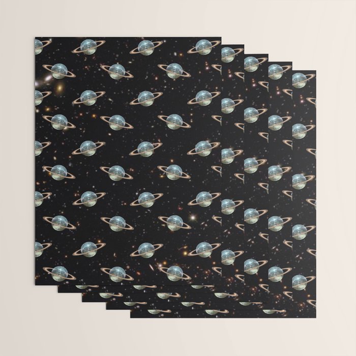 Saturn Disco Wrapping Paper Gallery Image 3