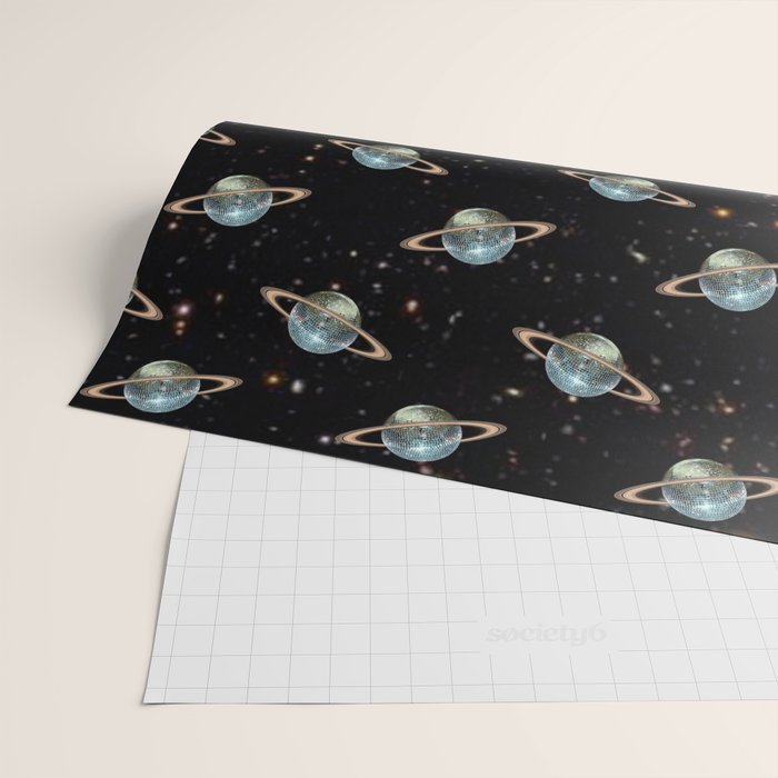 Saturn Disco Wrapping Paper Gallery Image 2