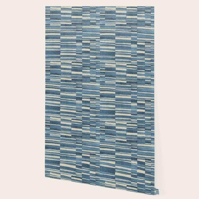 Scratchy Blocks - Seaside Blue Wallpaper Gallery Image 2